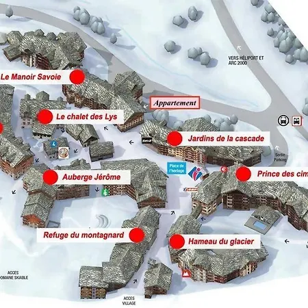 Lägenhet Arc 1950 2bdrm 6/8 Guests Ski-in/out Pool+jacuzzi Les Arcs (Savoie)